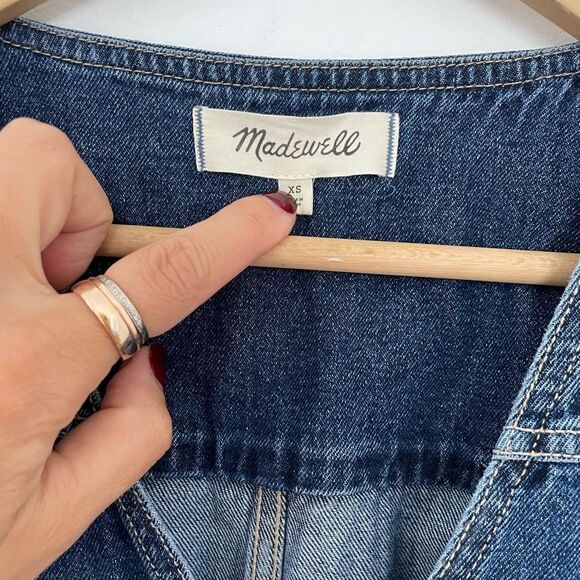 Madewell Denim Patch Pocket Coverall Jumpsuit in Afield Wash - Picture 7 of 12